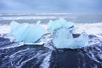 Eisbrocken in Island