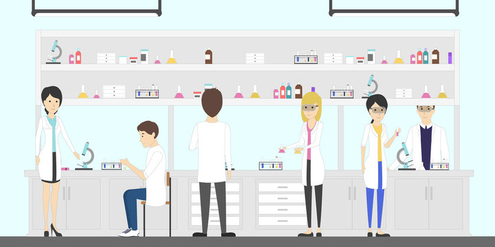 Chemistry at university. Students discver new things.