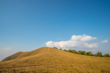 The golden mountain sky at Doi Mon Mountain Chiang Mai.