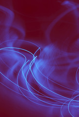 Streaky light patterns from long exposure