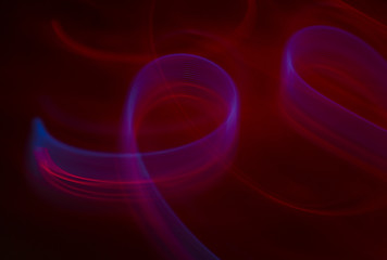 Streaky light patterns from long exposure