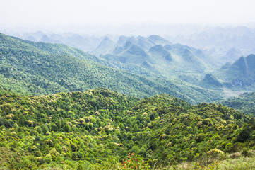 Beautiful mountains scenery in summer
