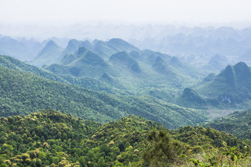 Beautiful mountains scenery in summer

