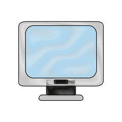 color blurred stripe desk computer display tech device vector illustration