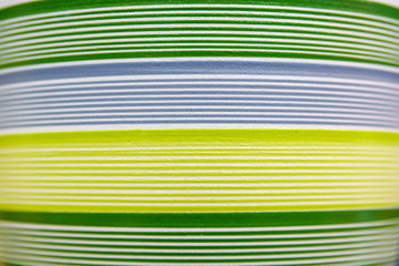 Obraz premium Abstract colorful lines on clay pots