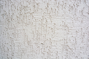 Close up beautiful new uneven plaster surface