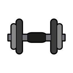 dumbbell gym icon image vector illustration design 