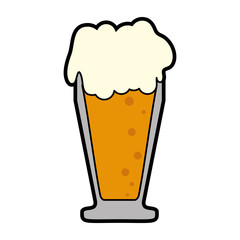 glass of beer icon image vector illustration design 