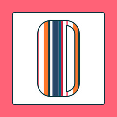 Letter O isolated on white background