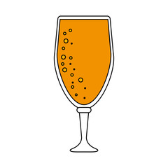 glass of beer icon image vector illustration design 