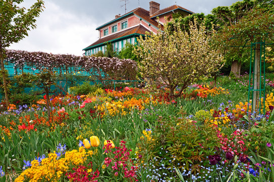 Monet`s garden at spring, Giverny, France.