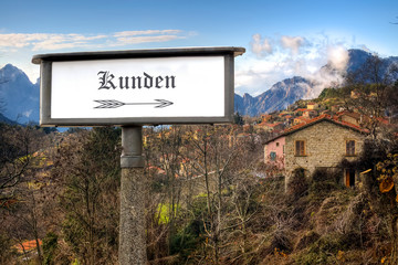 Schild 184 - Kunden