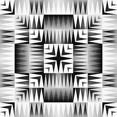 Ethnic Tribal Aztec Seamless Pattern. Geometric Ornamental illustration. Black and White Stylish Texture