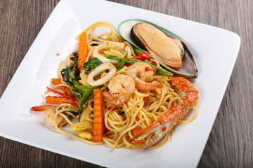 Seafood spaghetti
