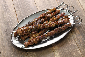 chinese spicy cumin lamb skewers, yang rou chuan
