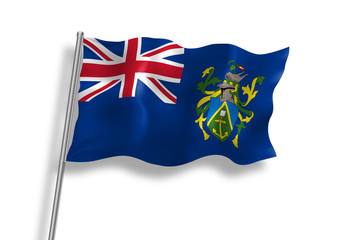 Drapeau des Îles Pitcairn en qualité vectorielle