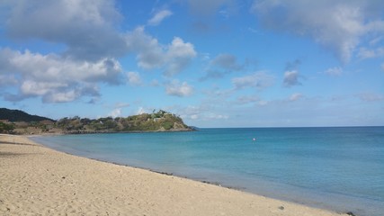 Fototapeta na wymiar Antilles, St Martin, Fiars beach 