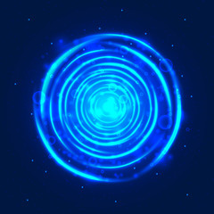 Light Hole, Space Illustration, Swirl trail effect, Vector.