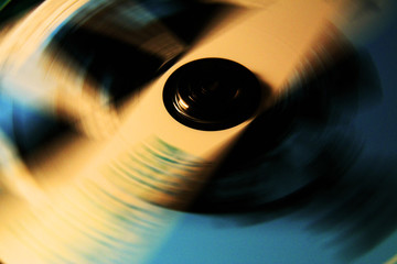 CD spinning 