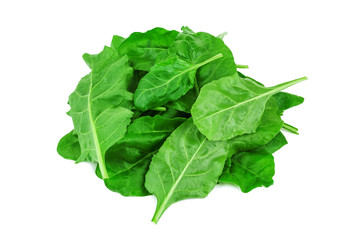 heap of healthy green spinach