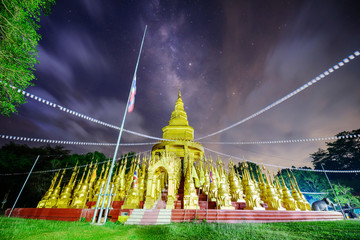 Milky way at the golden pagoda
