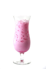 Pink milk.