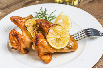 buffalo chicken wings with beer