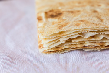 Carasau bread, traditional crispy bread of Sardinia