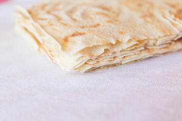 Carasau bread, traditional crispy bread of Sardinia