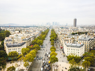 View of Paris from Triumph arch