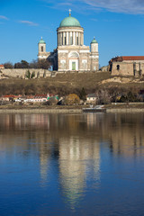Fototapeta na wymiar Basilica of Esztergom city in Hungary