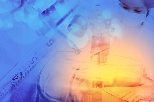 Equipment and experiments about science and chemistry. Being used in chemical experiments or manufacturing biological drugs .