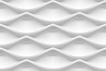 Vector naadloos abstract geometrisch 3d golvenpatroon