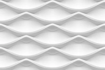 Tapeten Vektornahtloses abstraktes geometrisches 3D-Wellenmuster © gleb_guralnyk