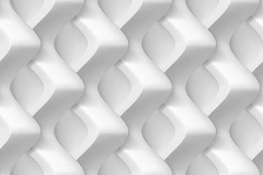 Vector seamless abstract geometric 3d waves pattern