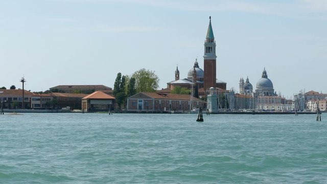 Sailing to Venice in Italy