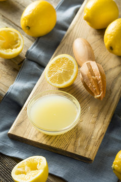 Raw Organic Yellow Lemon Juice