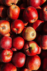 Red apples background