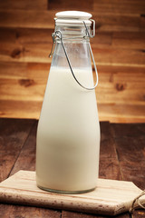 milk products - tasty healthy dairy products on a table 