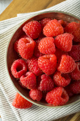 Raw Organic Red Raspberries