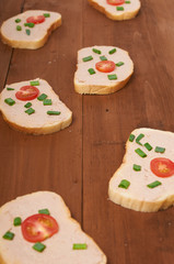 sandwiches with pate