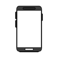 color image smartphone tech device vector illustration