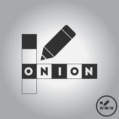 Obraz premium crossword education game for children