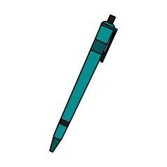 color image elegant pen element office vector illustration