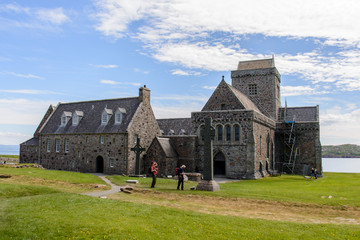 Fototapeta na wymiar Iona abbey in Scotland