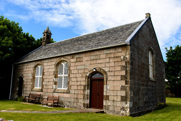 Fototapeta na wymiar Iona abbey in Scotland