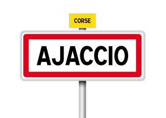 PANNEAU VILLE AJACCIO