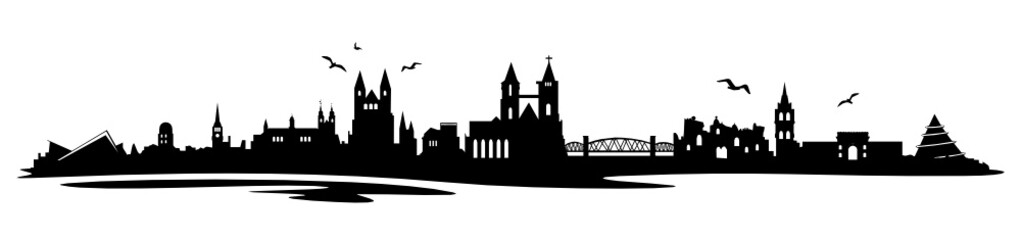 Skyline Magdeburg - obrazy, fototapety, plakaty