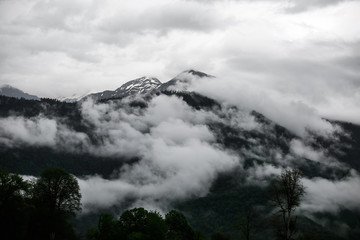 Mountains and clouds - Foggy weather