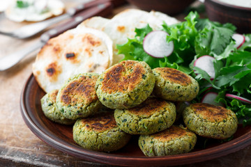 Chickpea falafel, national Arabic food